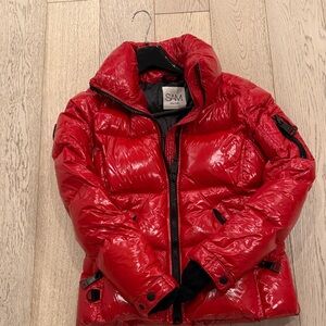 SAM Glossy Cherry Puffer Jacket